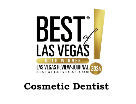 best of las vegas dentistry award badge for summerlin dental solutions
