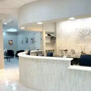 comfortable front office at summerlin dental solutions